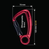 Karabinerhaken MAS52-TR Alu Trilock